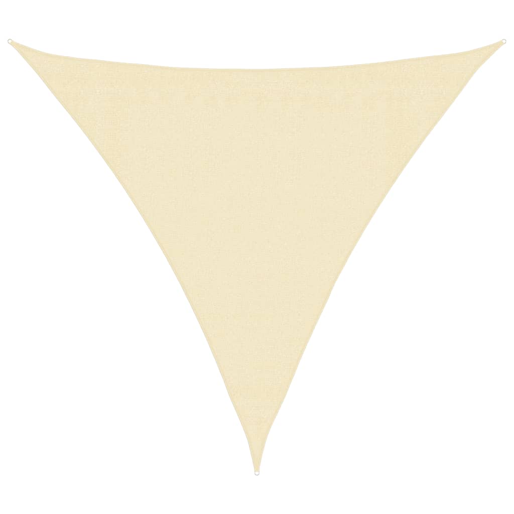 Vidaxx Sonnensegel 160 g m² 3x3x3 m HDPE cremefarben