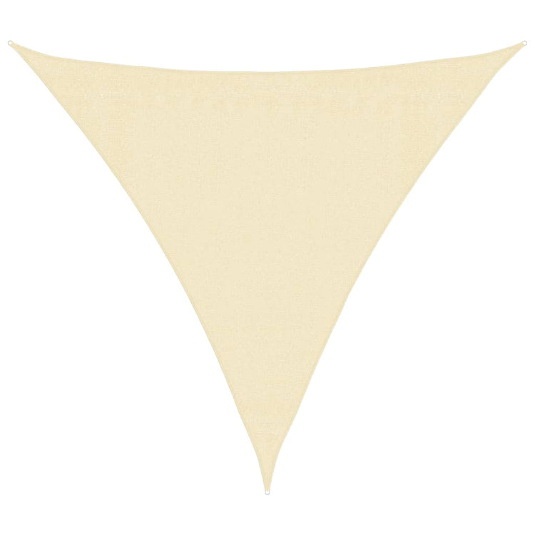 Vidaxx Sonnensegel 160 g m² 3x3x3 m HDPE cremefarben