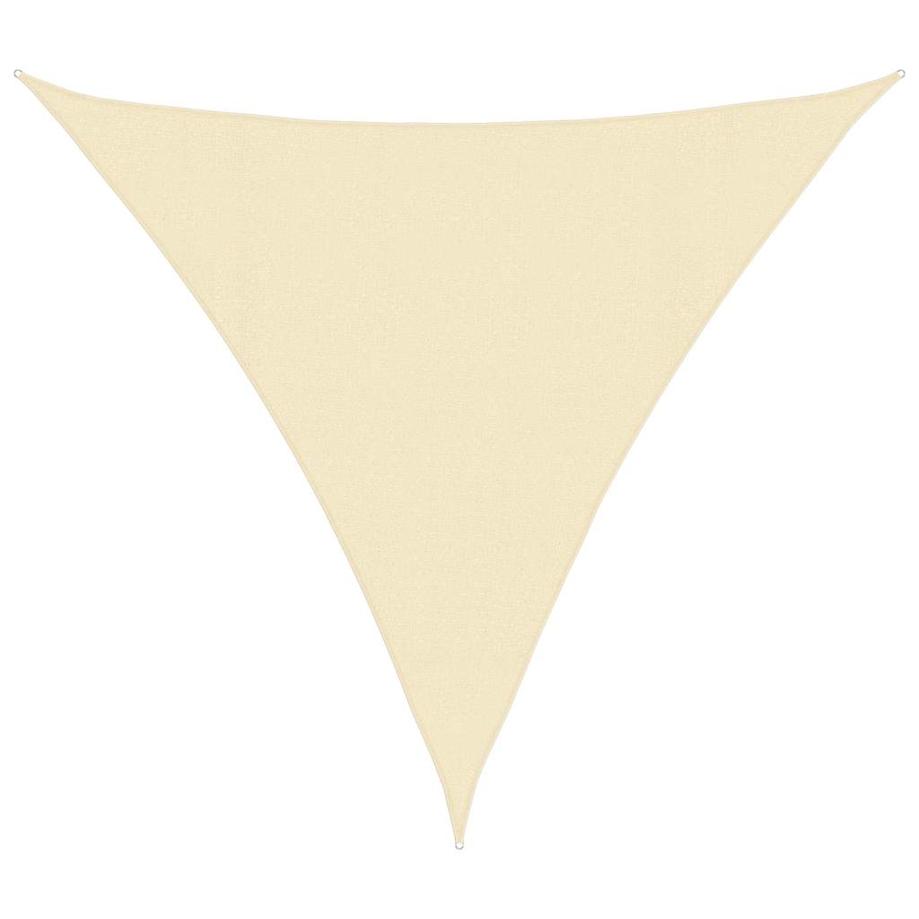 Vidaxl Zonnezeil 160 g m² 4x4x4 M HDPE Cream -Colored