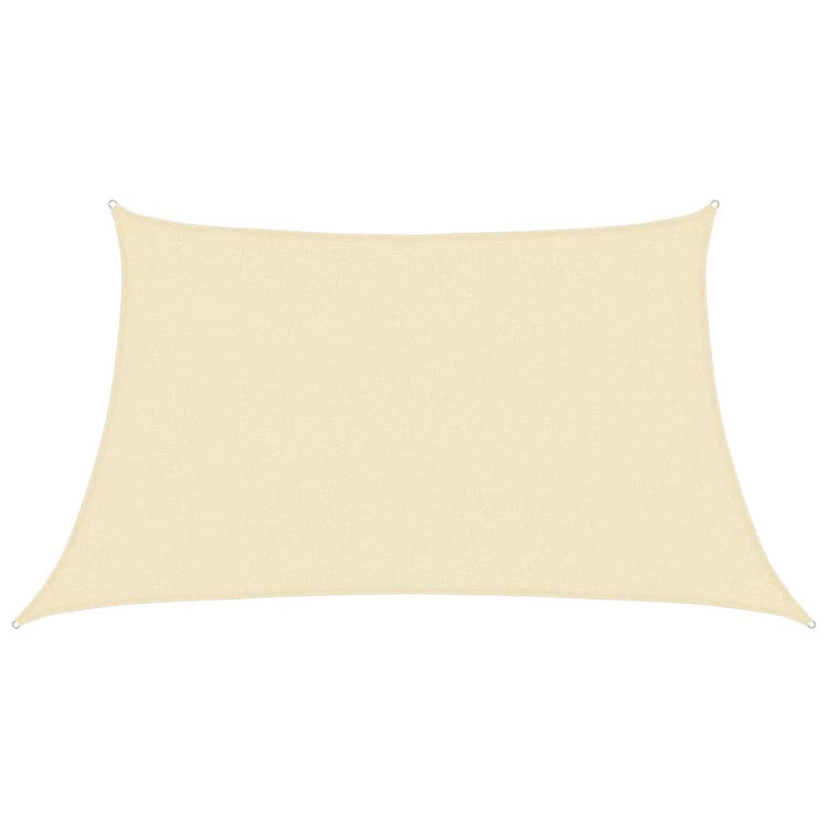 Vidaxl Zonnezeil 160 g m² 3 4x2 M HDPE Cream -Colored