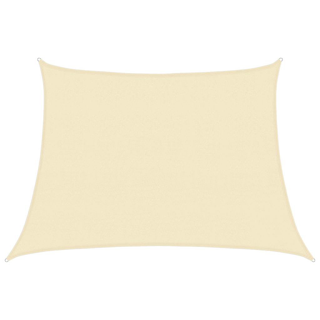 Vidaxl Zonnezeil 160 g m² 4 5x3 M HDPE -Creme -Colored