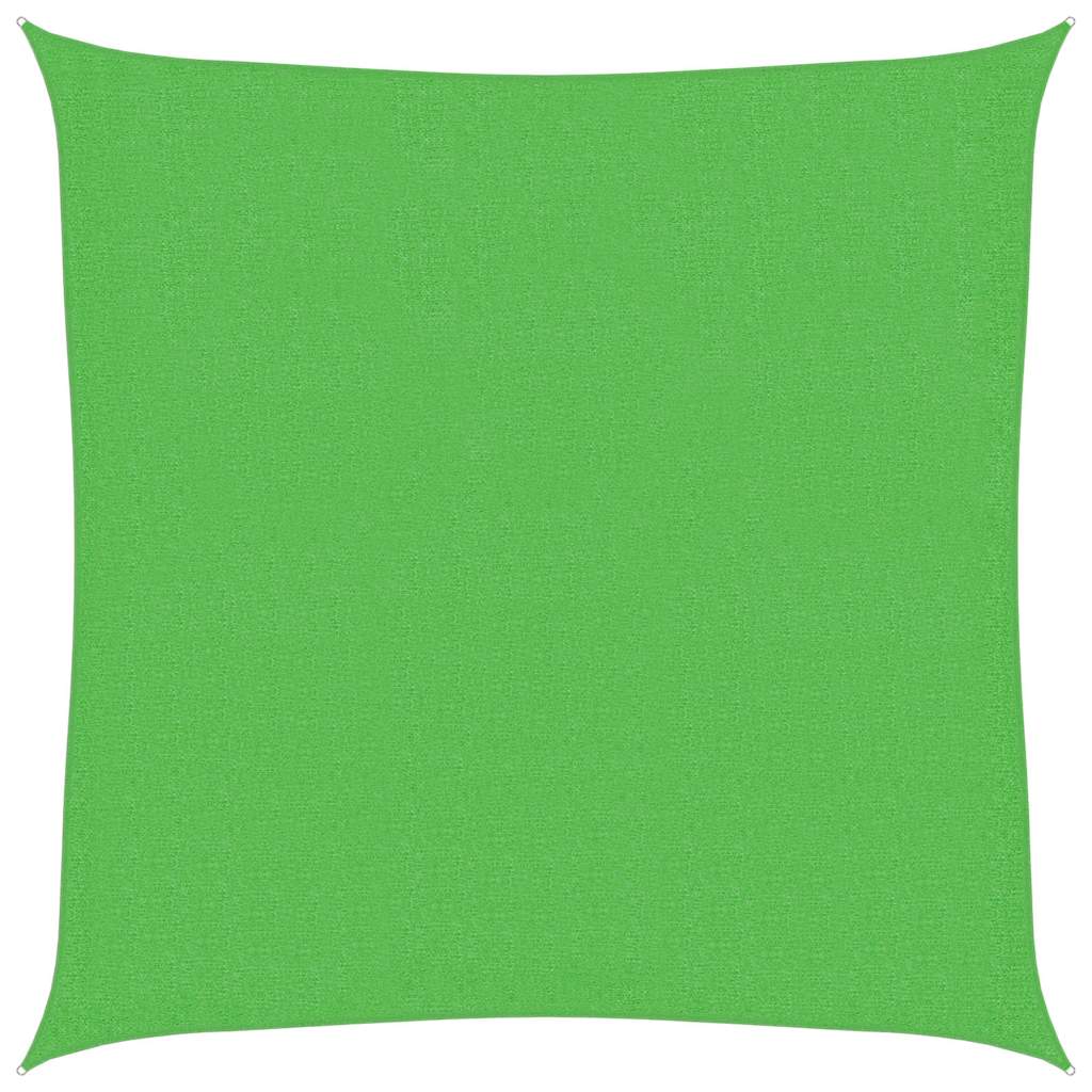 VidaXL Sonnensegel 160 g m² 2,5x2,5 m HDPE Hellgrün