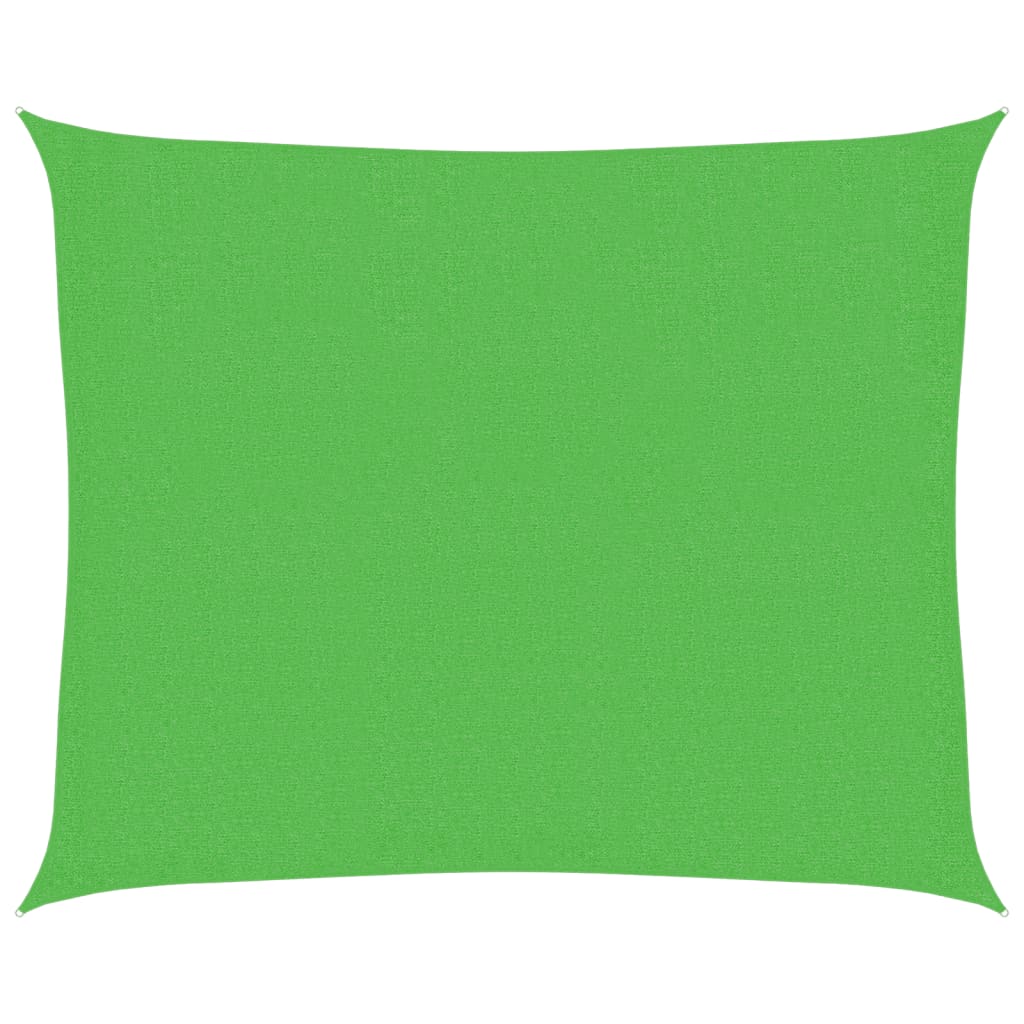 Vidaxx Sonnensegel 160 g m² 2,5x3 m HDPE hellgrün