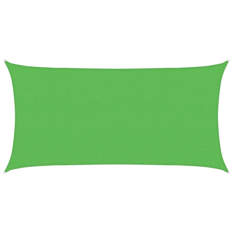 Vidaxl Zonnezeil 160 g m² 2,5 x 4,5 M HDPE hellgrün