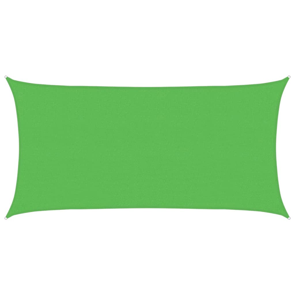 Vidaxl Zonnezeil rechteckig 160 g m² 2,5 x 5 M HDPE hellgrün
