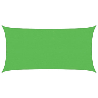 Vidaxl Zonnezeil rechteckig 160 g m² 2,5 x 5 M HDPE hellgrün