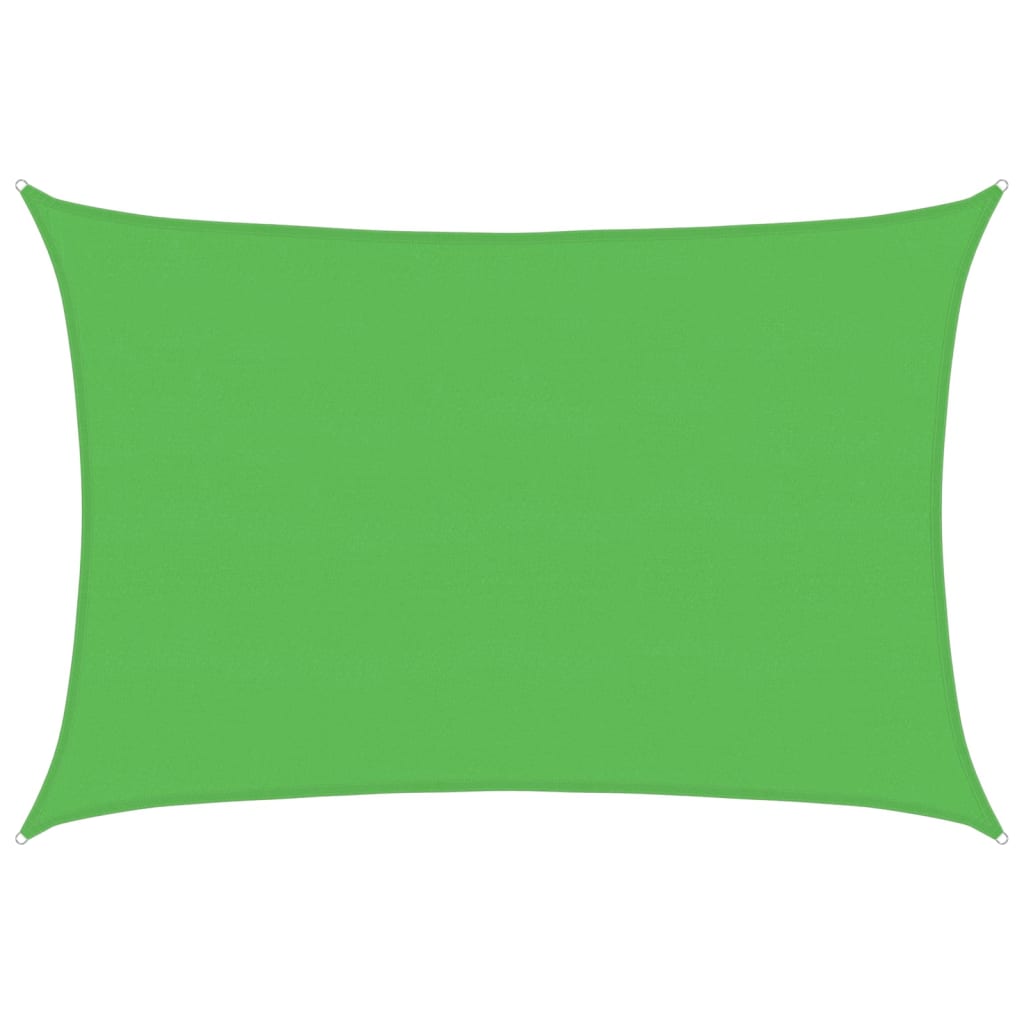 Vidaxl Zonnezeil 160 g m² 5x7 M HDPE hellgrün