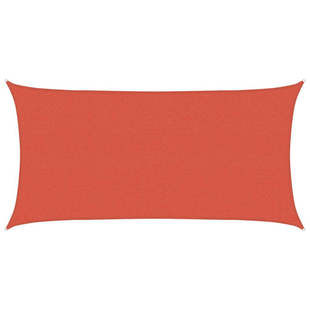 Vidaxl Zonnezeil 160 g m² 2x3,5 M HDPE Terrakotta gefärbt