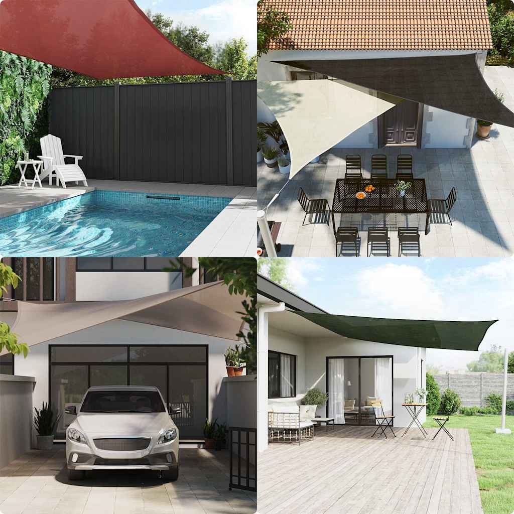 Vidaxl Zonnezeil 160 g m² 2x3,5 M HDPE Terrakotta gefärbt