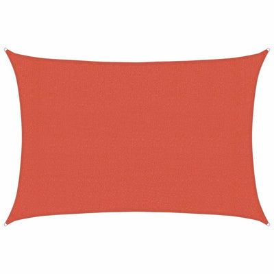 Vidaxl Zonnezeil 160 g m² 3x4 M HDPE Terracotta gefärbt