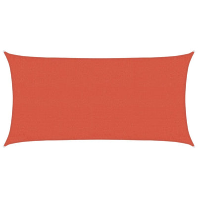 Vidaxl Zonnezeil 160 g m² 3x6 M HDPE Terrakotta gefärbt