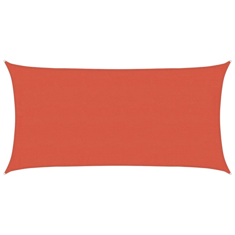 Vidaxl Zonnezeil 160 g m² 4x7 M HDPE Terracotta -gelöscht