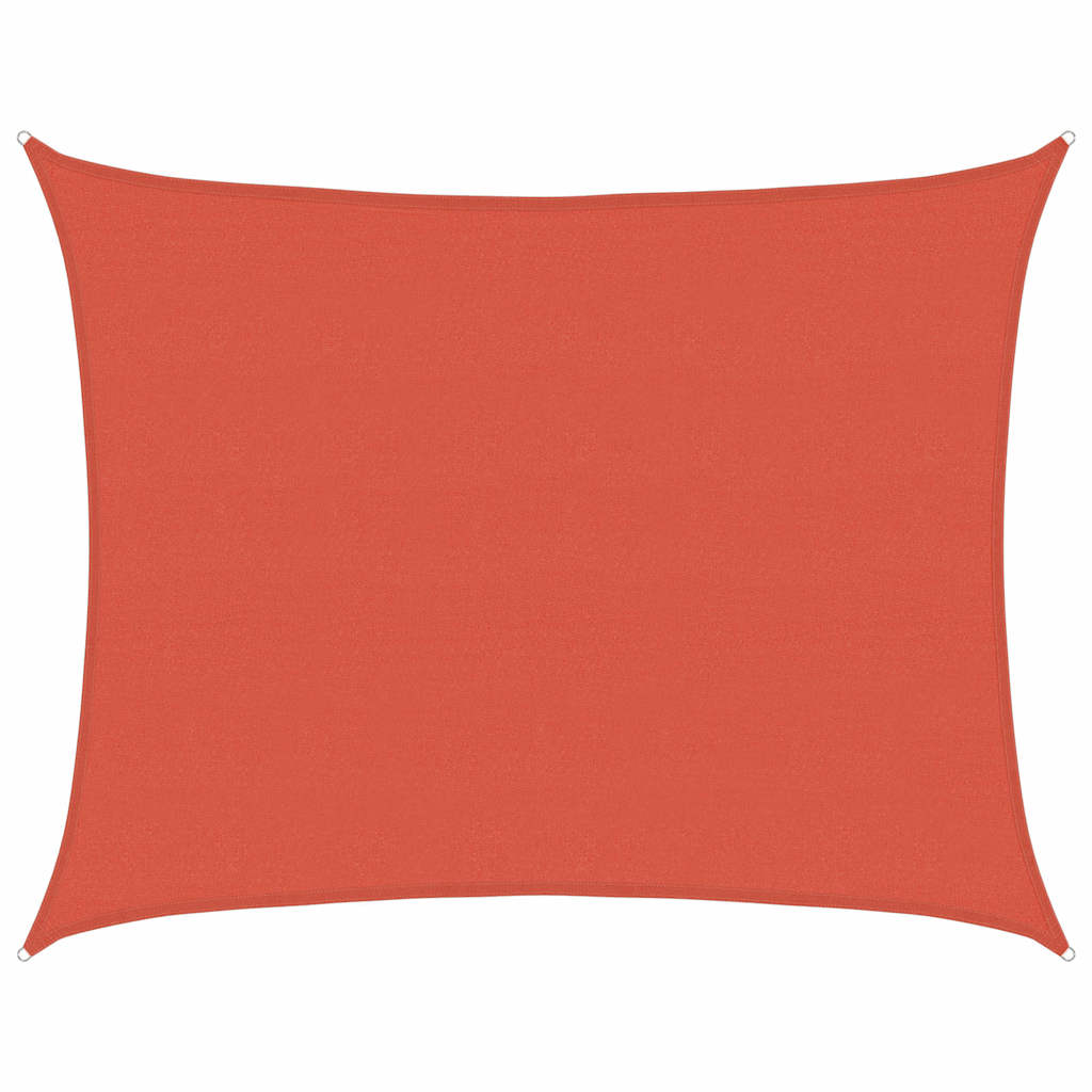 Vidaxl Zonnezeil 160 g m² 6x7 M HDPE Terrakotta gefärbt