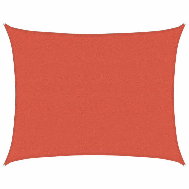 Vidaxl Zonnezeil 160 g m² 6x7 M HDPE Terrakotta gefärbt