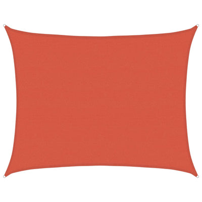 Vidaxl Zonnezeil 160 g m² 6x8 M HDPE Terrakotta gefärbt