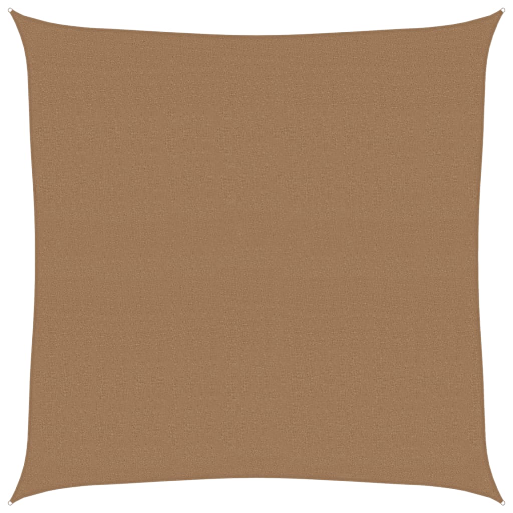 Vidaxl Zonnezeil 160 g m² 4,5 x 4,5 M HDPE Taupe