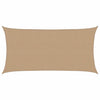 Vidaxl Zonnezeil 160 g m² 2x4 M HDPE Taupe