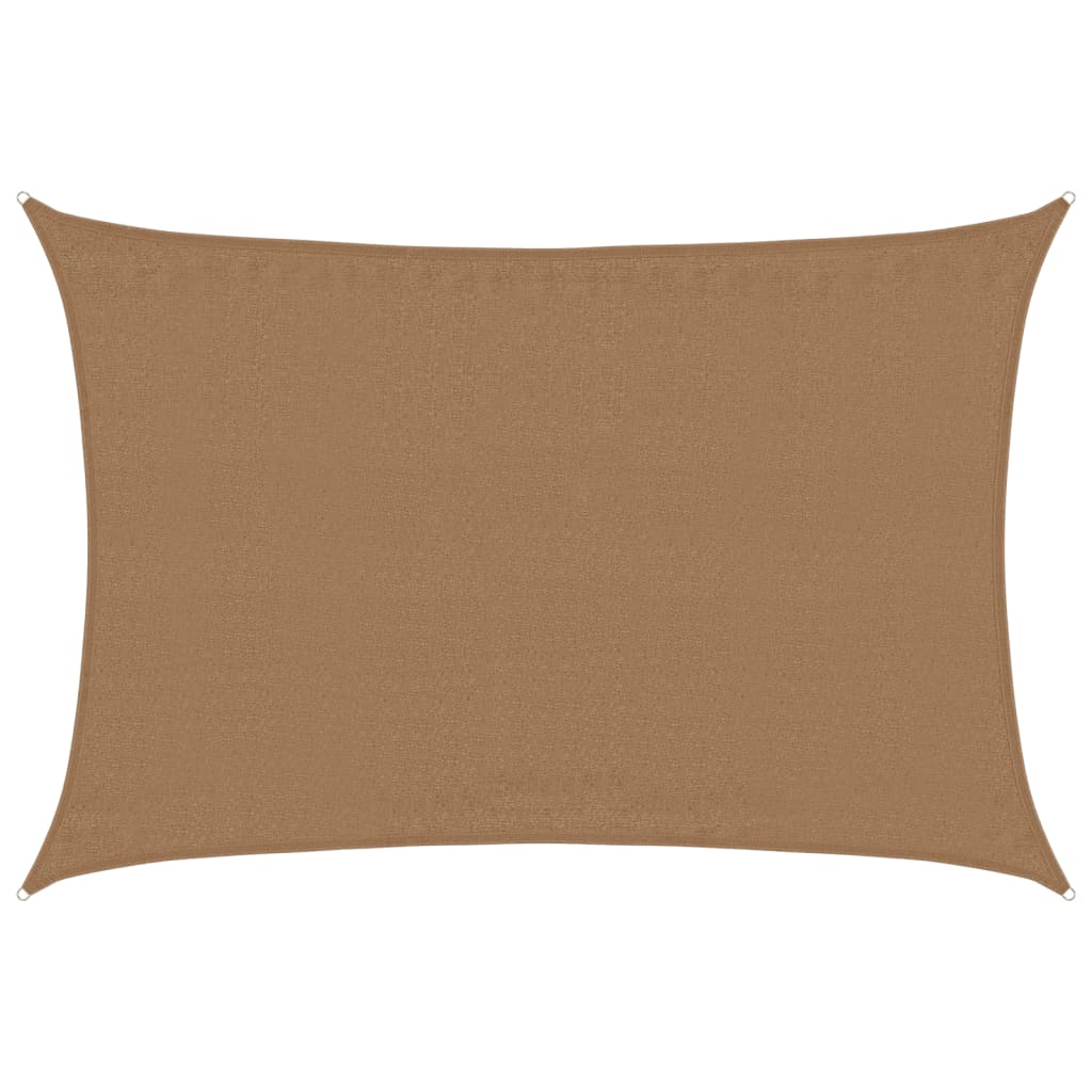 Vidaxl Zonnezeil 160 g m² 3,5 x 4,5 M HDPE Taupe