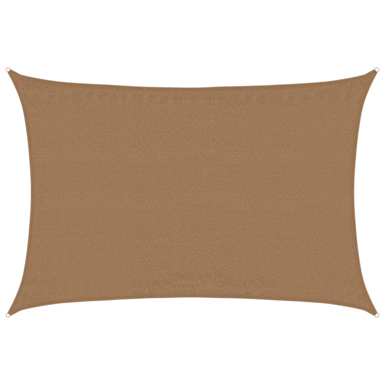 Vidaxl Zonnezeil 160 g m² 3,5 x 4,5 M HDPE Taupe