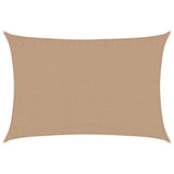 Vidaxl Zonnezeil 160 g m² 4x5 M HDPE Taupe - afbeelding 2