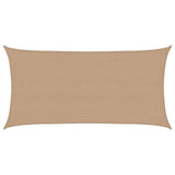 Vidaxl Zonnezeil 160 g m² 4x7 M HDPE Taupe - afbeelding 2