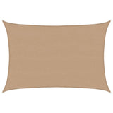 Vidaxl Zonnezeil 160 g m² 5x7 M HDPE Taupe - afbeelding 2