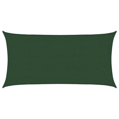 Vidaxl Zonnezeil 160 g m² 4x7 M HDPE dunkelgrün