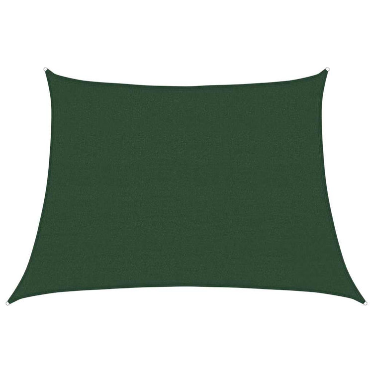 VidaXL Sonnensegel Trapez 160 g m² 4,5x3 m HDPE dunkelgrün