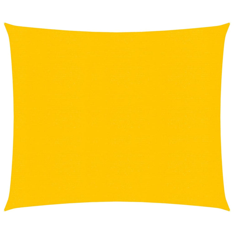 Vidaxl Zonnezeil 160 g m² Quadrat 5x5 M HDPE Gelb