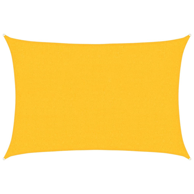 Vidaxl Zonnezeil 160 g m² rechteckig 2x2,5 M HDPE Gelb