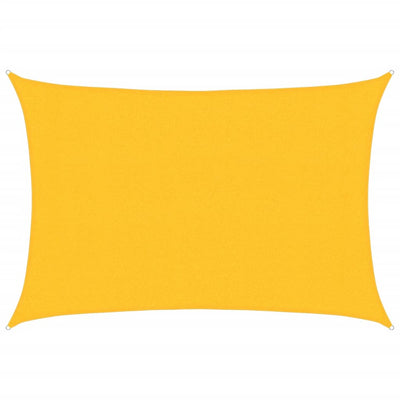 Vidaxl Zonnezeil 160 g m² 3x4 M HDPE Gelb