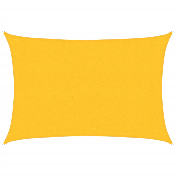 Vidaxl Zonnezeil 160 g m² 3x4 M HDPE Gelb