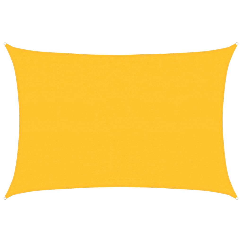 Vidaxl Zonnezeil 160 g m² rechteckig 3,5 x 4,5 M HDPE Gelb