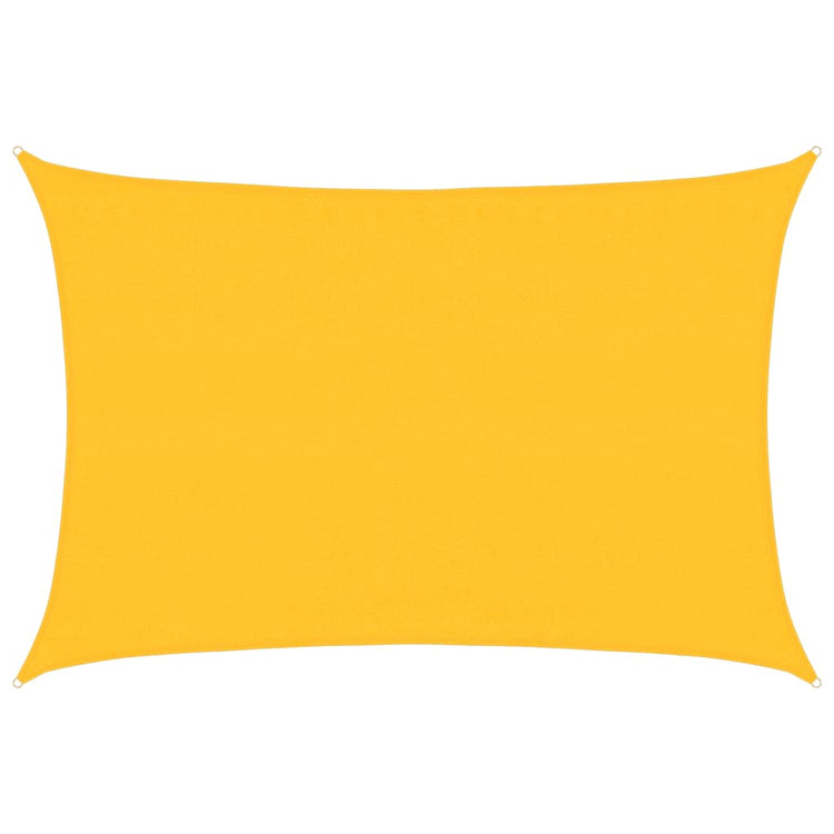 Vidaxl Zonnezeil 160 g m² rechteckig 3,5 x 4,5 M HDPE Gelb