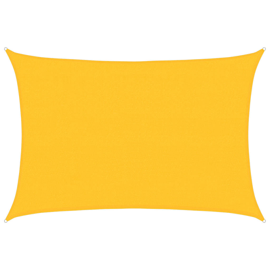 Vidaxl Zonnezeil 160 g m² rechteckig 4x6 M HDPE Gelb