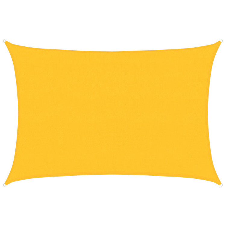 Vidaxl Zonnezeil 160 g m² rechteckig 4x6 M HDPE Gelb