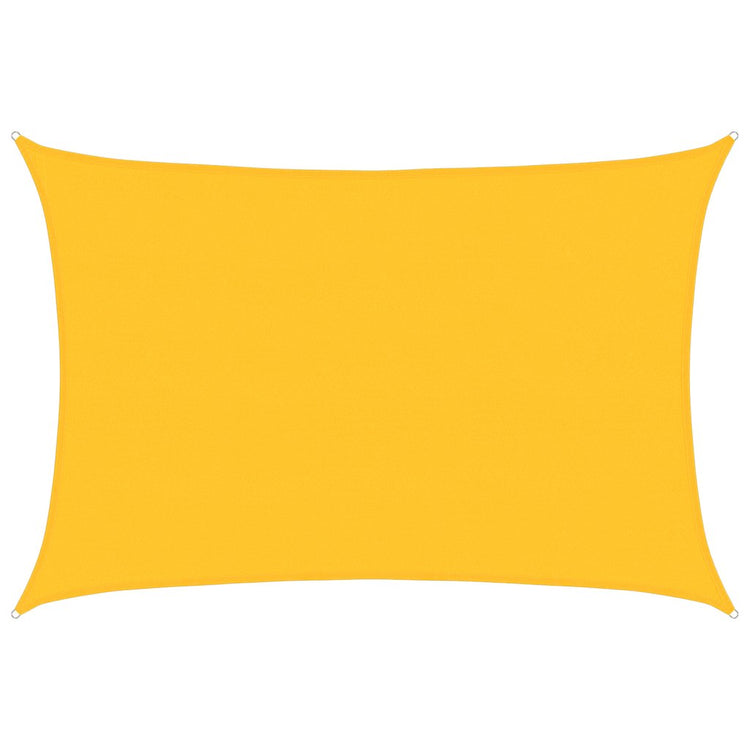 Vidaxl Zonnezeil 160 g m² rechteckig 5x7 M HDPE Gelb