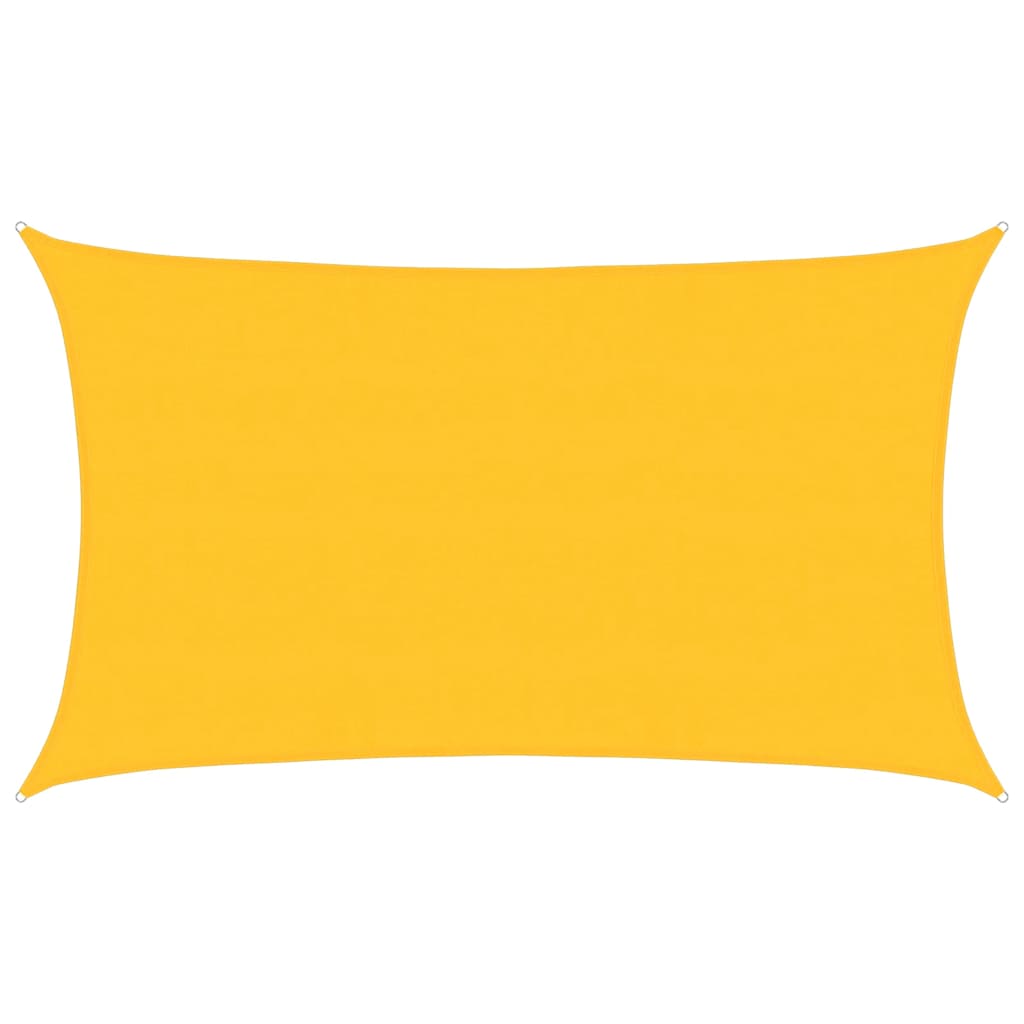Vidaxx Sonnensegel 160 g m² rechteckig 5x8 m HDPE gelb