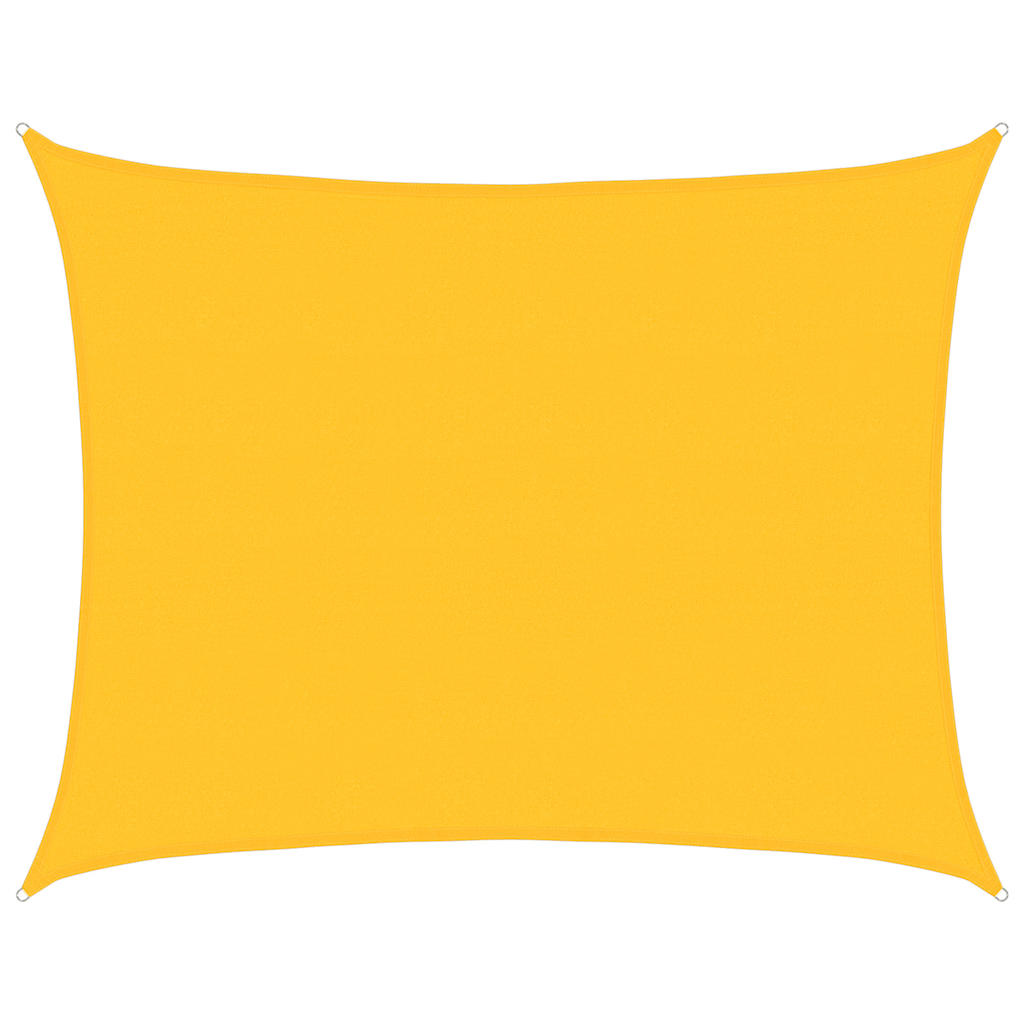 Vidaxl Zonnezeil 160 g m² rechteckig 6x8 m HDPE -Gelb