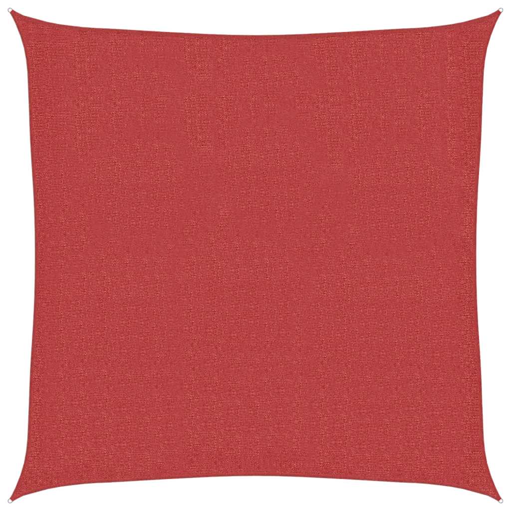 Vidaxl Zonnezeil 160 g m² 2,5 x 2,5 M HDPE -Rot