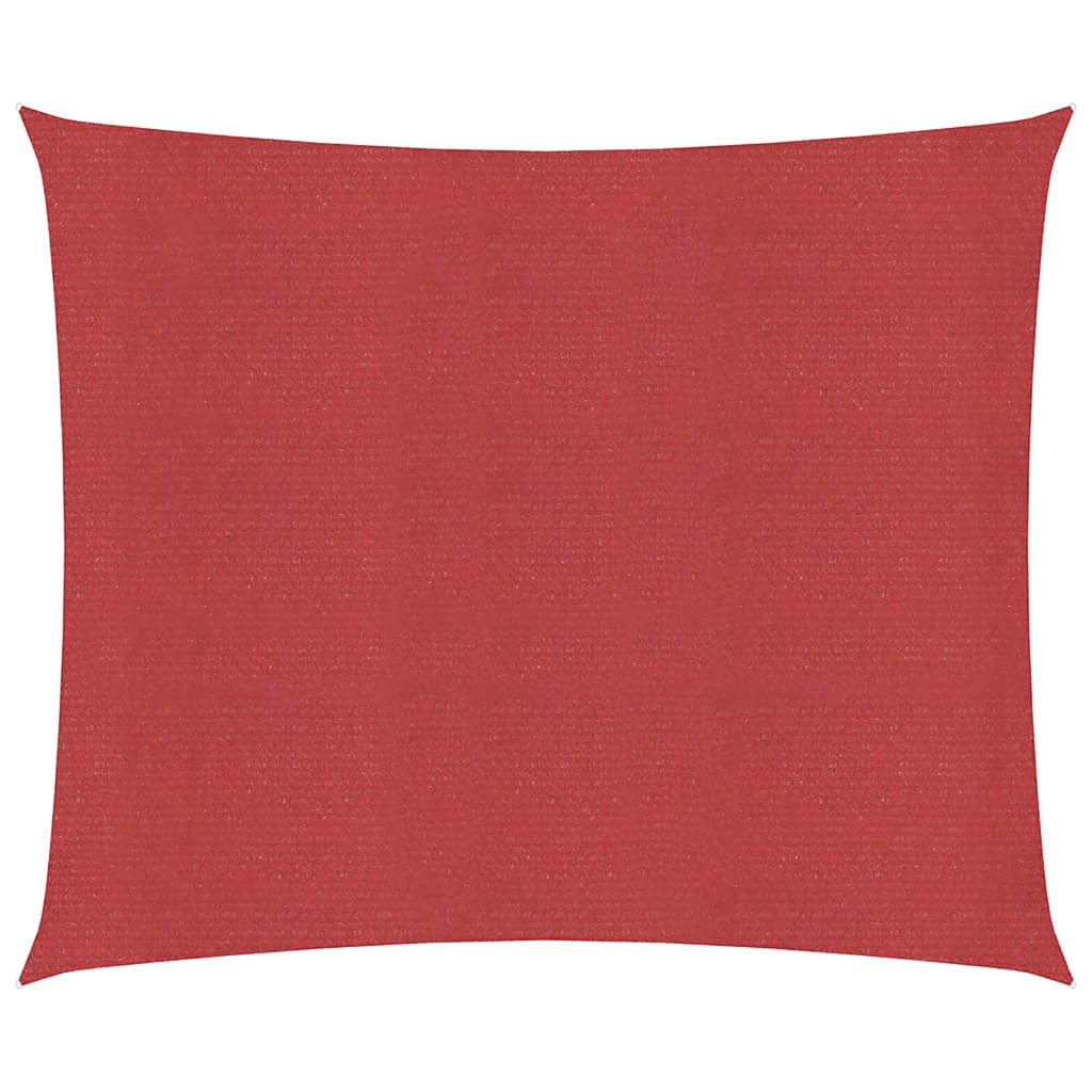 Vidaxl Zonnezeil 160 g m² 4,5 x 4,5 M HDPE -Rot