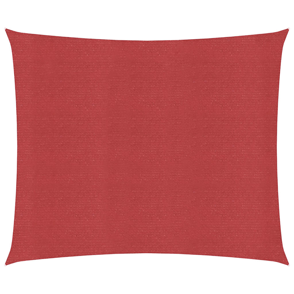 Vidaxl Zonnezeil 160 g m² 5x5 M HDPE -Rot