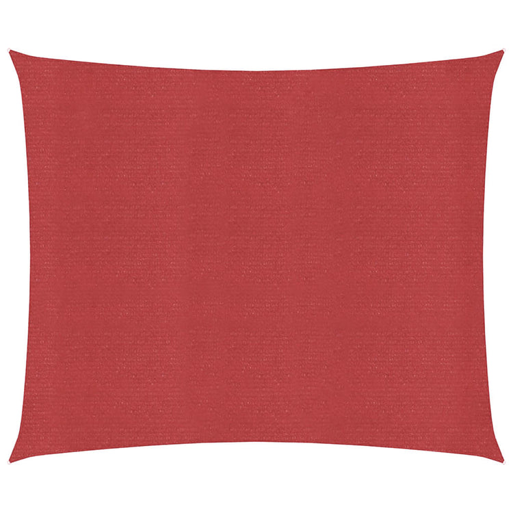 Vidaxl Zonnezeil 160 g m² 5x5 M HDPE -Rot