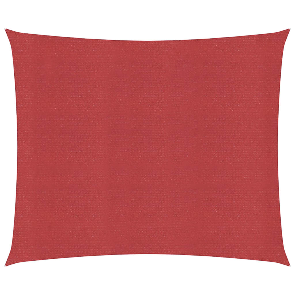 Vidaxx Sonnensegel 160 g m² 6x6 m HDPE rot