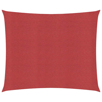 Vidaxx Sonnensegel 160 g m² 6x6 m HDPE rot