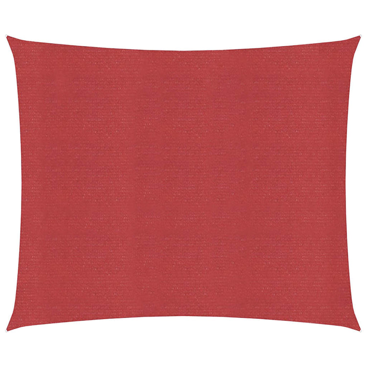 Vidaxx Sonnensegel 160 g m² 6x6 m HDPE rot