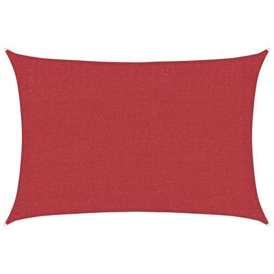 Vidaxl Zonnezeil 160 g m² 2x2,5 M HDPE -Rot