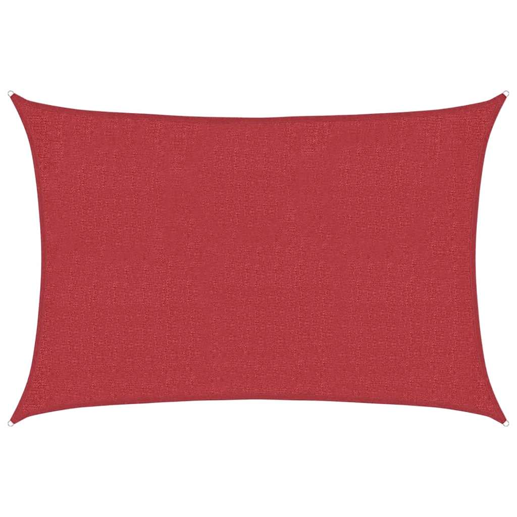 Vidaxl Zonnezeil 160 g m² 3x4,5 M HDPE -Rot