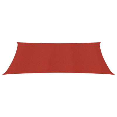 Vidaxl Zonnezeil 160 g m² 3,5 x 4,5 M HDPE -Rot