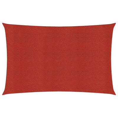 Vidaxl Zonnezeil 160 g m² 5x6 M HDPE -Rot